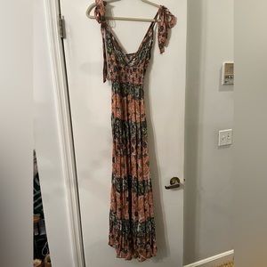 Free People Printed Maxi Dress - size XS (worn once)